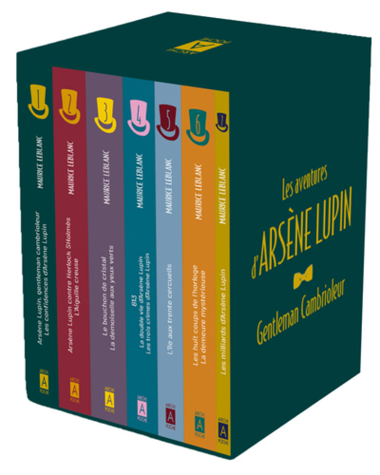 Coffret Arsène Lupin 7 titres - Maurice Leblanc - ARCHIPOCHE