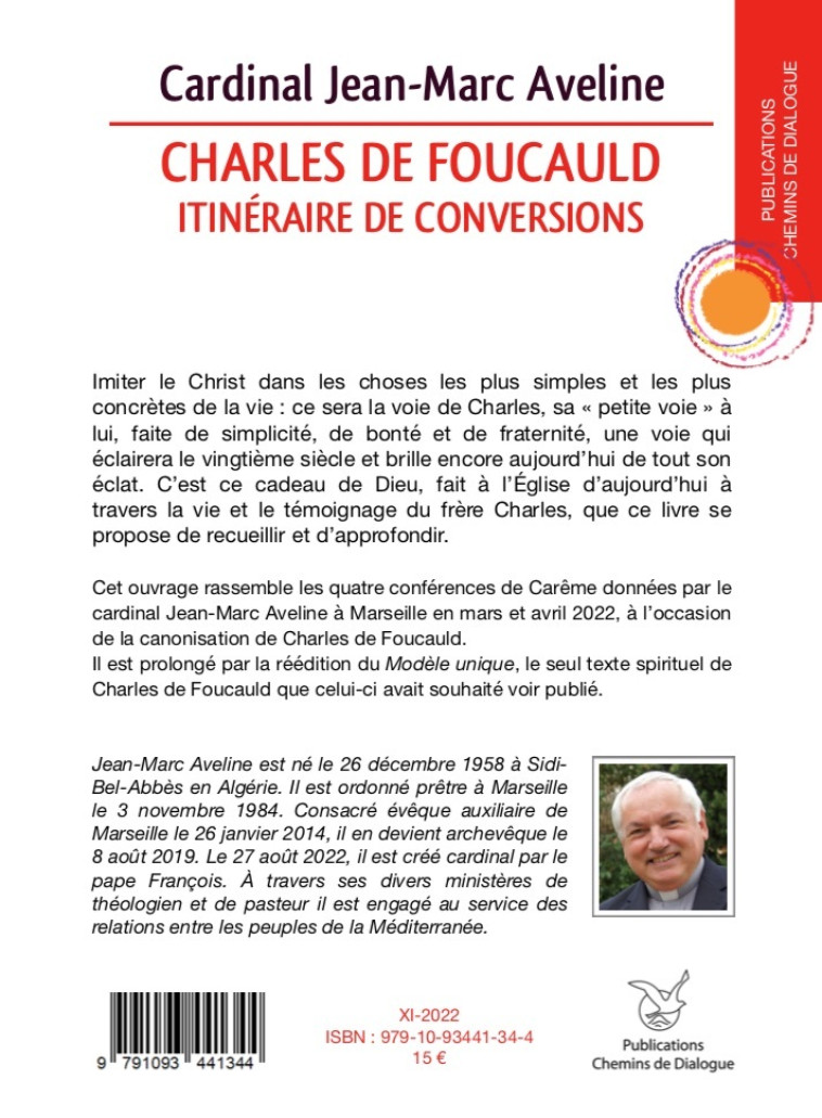 Charles de Foucauld -  Cardinal Aveline Jean-Marc - CHEMIN DIALOGUE